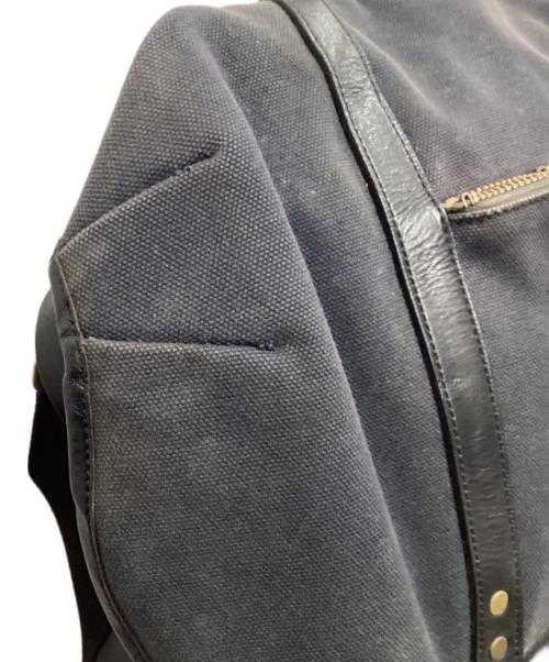 ROLLING DUB TRIO（ローリングダブトリオ）ROLLING DUB TRIO (ローリングダブトリオ) サッチェルバック ネイビーの古着・服飾アイテム