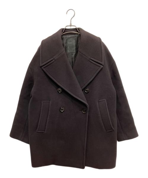 Noble（ノーブル）Noble (ノーブル) MTRビッグカラーPコート パープル サイズ:38の古着・服飾アイテム