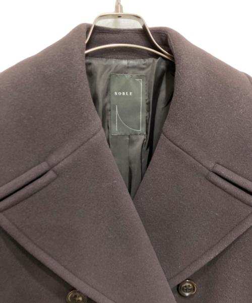 Noble（ノーブル）Noble (ノーブル) MTRビッグカラーPコート パープル サイズ:38の古着・服飾アイテム