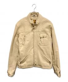 THE DEGNER CLASSIC BRAND（ザ・デグナー・クラシック・ブランド）の古着「レザージャケット」｜アイボリー