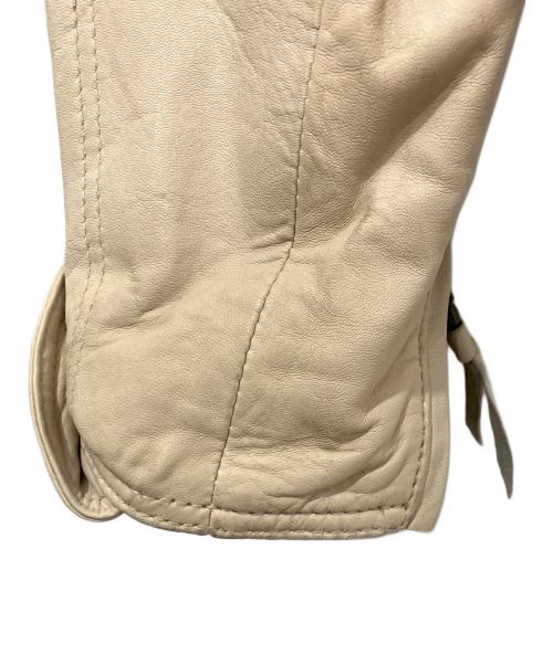 THE DEGNER CLASSIC BRAND（ザ・デグナー・クラシック・ブランド）THE DEGNER CLASSIC BRAND (ザ・デグナー・クラシック・ブランド) レザージャケット アイボリー サイズ:XLの古着・服飾アイテム