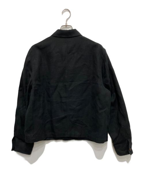 LIDnM（リドム）LIDnM (リドム) LINEN CROPPED CHORE JACKET ブラック サイズ:Lの古着・服飾アイテム