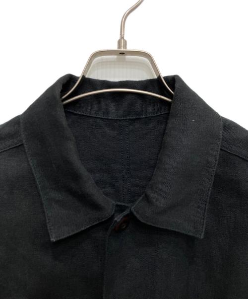 LIDnM（リドム）LIDnM (リドム) LINEN CROPPED CHORE JACKET ブラック サイズ:Lの古着・服飾アイテム