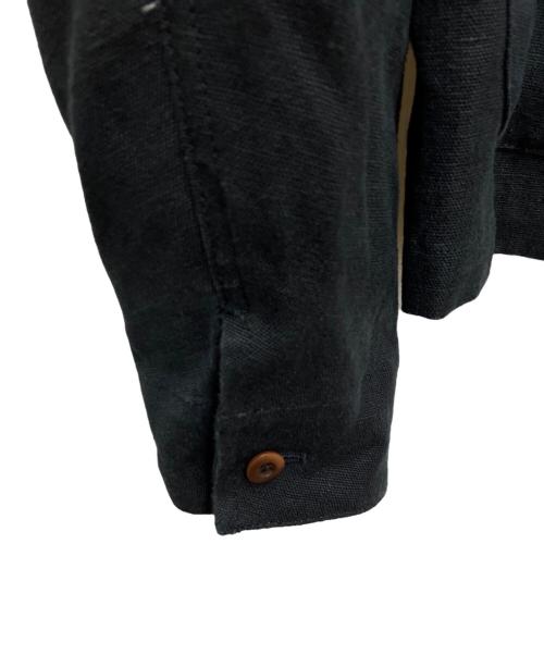 LIDnM（リドム）LIDnM (リドム) LINEN CROPPED CHORE JACKET ブラック サイズ:Lの古着・服飾アイテム