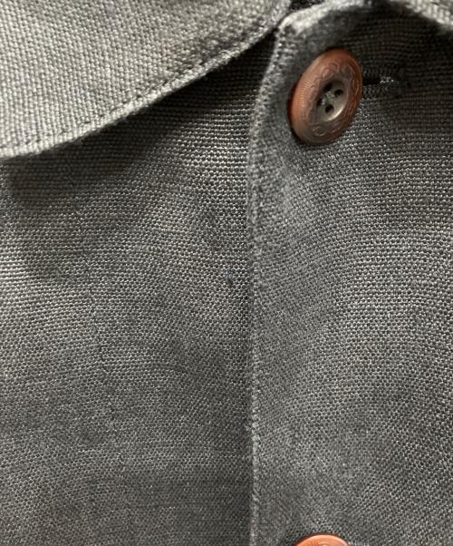 LIDnM（リドム）LIDnM (リドム) LINEN CROPPED CHORE JACKET ブラック サイズ:Lの古着・服飾アイテム