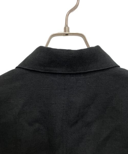 LIDnM（リドム）LIDnM (リドム) LINEN CROPPED CHORE JACKET ブラック サイズ:Lの古着・服飾アイテム