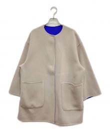 UNITED ARROWS TOKYO（ユナイテッドアローズトウキョウ）の古着「リバーシブルミドルコート」｜パープル×ベージュ