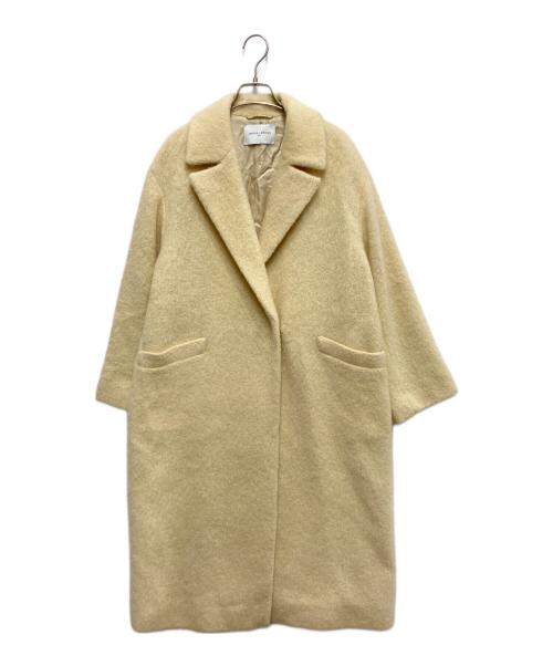 UNITED ARROWS TOKYO（ユナイテッドアローズトウキョウ）UNITED ARROWS TOKYO (ユナイテッドアローズトウキョウ) シャギー ビッグテーラード コート イエロー サイズ:38の古着・服飾アイテム