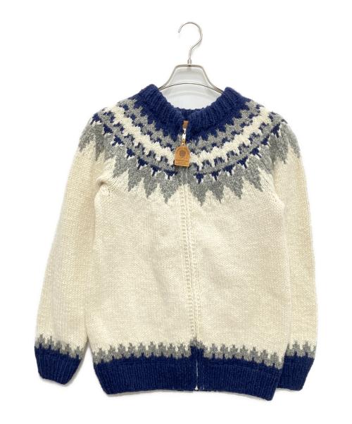 CANADIAN SWEATER（カナディアンセーター）CANADIAN SWEATER (カナディアンセーター) カウチンニットカーディガン ホワイト サイズ:不明の古着・服飾アイテム