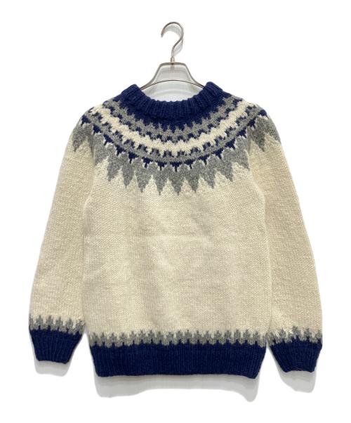 CANADIAN SWEATER（カナディアンセーター）CANADIAN SWEATER (カナディアンセーター) カウチンニットカーディガン ホワイト サイズ:不明の古着・服飾アイテム