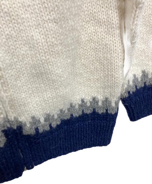 CANADIAN SWEATER（カナディアンセーター）CANADIAN SWEATER (カナディアンセーター) カウチンニットカーディガン ホワイト サイズ:不明の古着・服飾アイテム