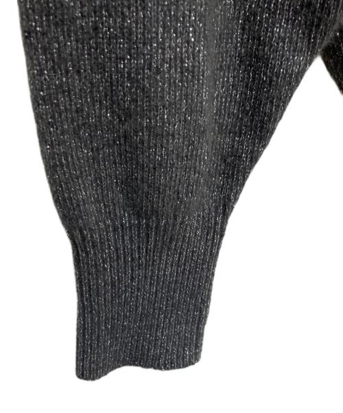 UNITED ARROWS（ユナイテッドアローズ）UNITED ARROWS (ユナイテッドアローズ) フォックス ウール ラメ Vネック ニット グレー サイズ:不明の古着・服飾アイテム