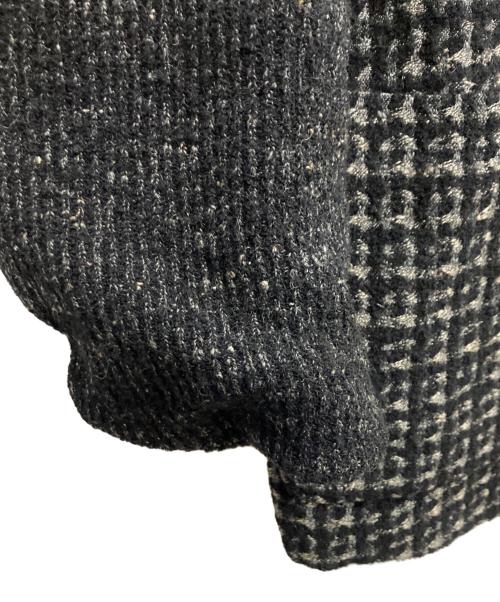 ISSEY MIYAKE MEN（イッセイミヤケメン）ISSEY MIYAKE MEN (イッセイミヤケメン) ノーカラーツイードジャケット ブラック サイズ:Mの古着・服飾アイテム