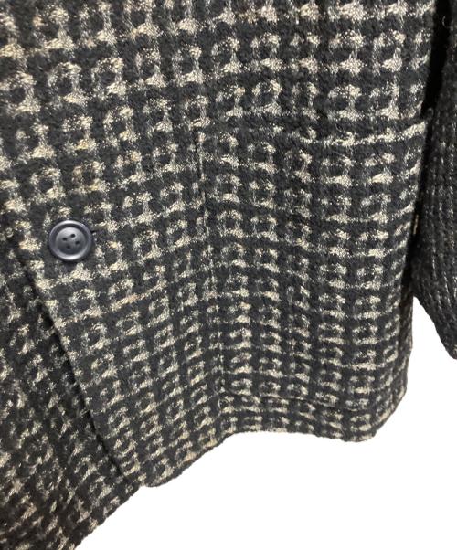ISSEY MIYAKE MEN（イッセイミヤケメン）ISSEY MIYAKE MEN (イッセイミヤケメン) ノーカラーツイードジャケット ブラック サイズ:Mの古着・服飾アイテム