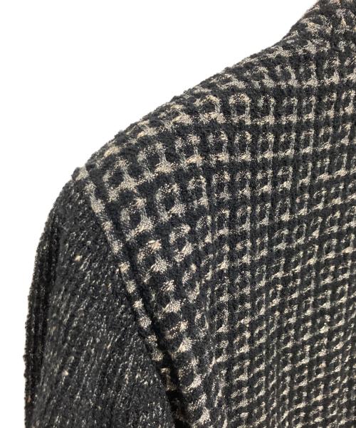 ISSEY MIYAKE MEN（イッセイミヤケメン）ISSEY MIYAKE MEN (イッセイミヤケメン) ノーカラーツイードジャケット ブラック サイズ:Mの古着・服飾アイテム