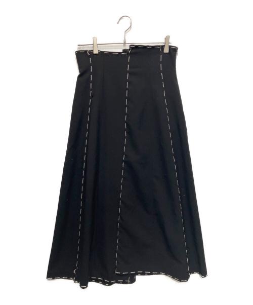 Ameri（アメリ）Ameri (アメリ) ステッチパネルスカート ブラック サイズ:Mの古着・服飾アイテム