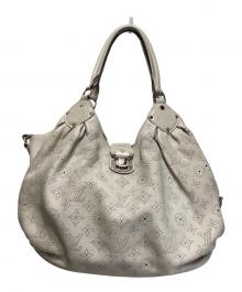 LOUIS VUITTON（ルイ ヴィトン）の古着「マヒナ ネオLトートバッグ」｜ベージュ
