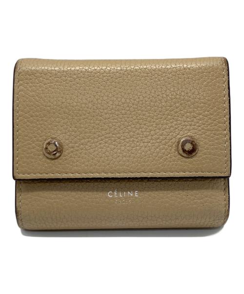 CELINE（セリーヌ）CELINE (セリーヌ) スモール フォールデッド マルチファンクション ベージュの古着・服飾アイテム