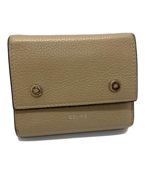 CELINE（セリーヌ）CELINE (セリーヌ) スモール フォールデッド マルチファンクション ベージュの古着・服飾アイテム