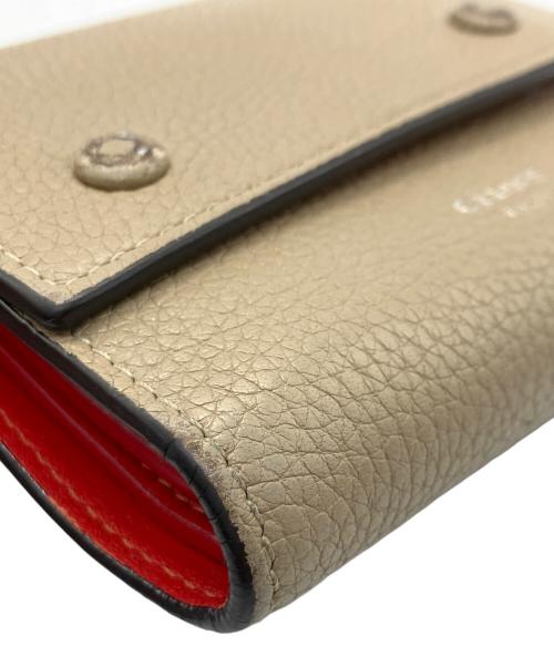 CELINE（セリーヌ）CELINE (セリーヌ) スモール フォールデッド マルチファンクション ベージュの古着・服飾アイテム