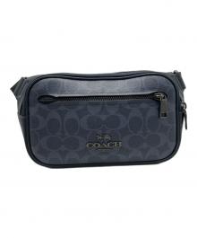 COACH（コーチ）の古着「エリアスボディーバッグ」｜ブラック×グレー