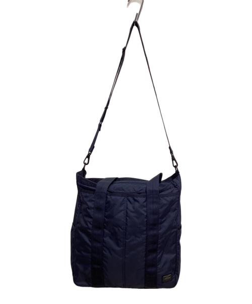 PORTER（ポーター）PORTER (ポーター) FLASH 2WAYトートバッグ ネイビーの古着・服飾アイテム