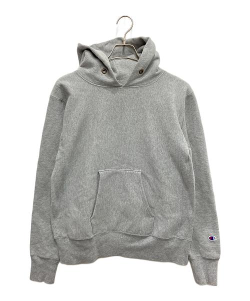 Champion REVERSE WEAVE（チャンピオン リバース ウィーブ）Champion REVERSE WEAVE (チャンピオン リバース ウィーブ) プルオーバーパーカー グレー サイズ:Lの古着・服飾アイテム