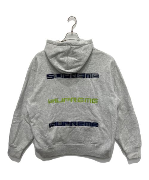 SUPREME（シュプリーム）Supreme (シュプリーム) AOI Stacked Hooded Sweatshirt グレー サイズ:Lの古着・服飾アイテム