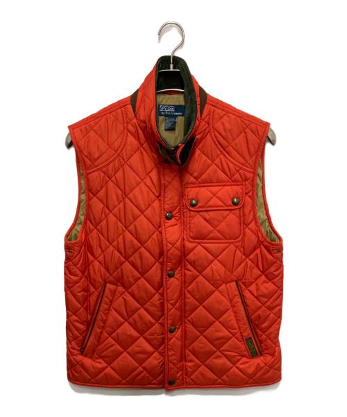 POLO RALPH LAUREN（ポロ・ラルフローレン）POLO RALPH LAUREN (ポロ・ラルフローレン) キルティングベスト オレンジ サイズ:Mの古着・服飾アイテム