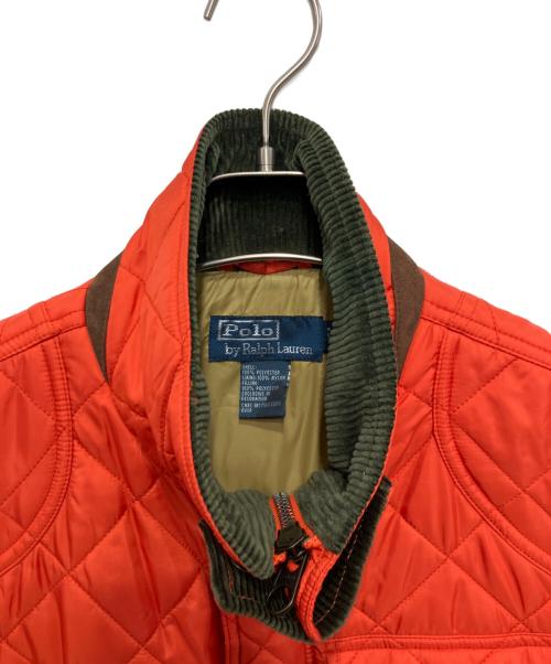 POLO RALPH LAUREN（ポロ・ラルフローレン）POLO RALPH LAUREN (ポロ・ラルフローレン) キルティングベスト オレンジ サイズ:Mの古着・服飾アイテム