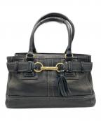 COACHコーチ）の古着「ハンドバッグ」｜ブラック