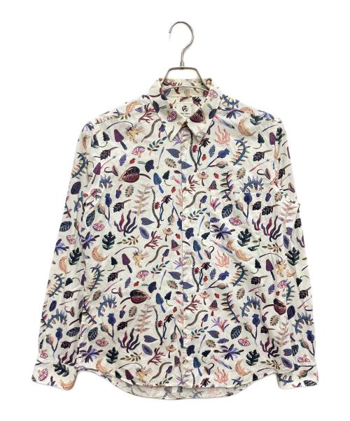 PAUL SMITH（ポールスミス）PAUL SMITH (ポールスミス) ボタニカル柄シャツ ホワイト サイズ:Mの古着・服飾アイテム