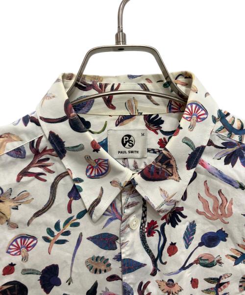 PAUL SMITH（ポールスミス）PAUL SMITH (ポールスミス) ボタニカル柄シャツ ホワイト サイズ:Mの古着・服飾アイテム