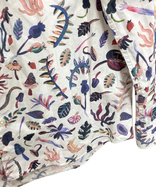 PAUL SMITH（ポールスミス）PAUL SMITH (ポールスミス) ボタニカル柄シャツ ホワイト サイズ:Mの古着・服飾アイテム