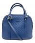 GUCCI（グッチ）の古着「マイクログッチシマ ハンドバッグ」｜ブルー
