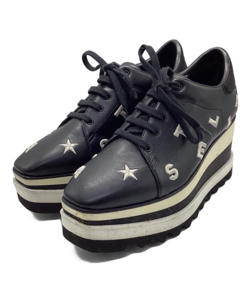 STELLA McCARTNEY（ステラマッカートニー）STELLA McCARTNEY (ステラマッカートニー) アルファベット刺繍厚底スニーカー ブラック サイズ:35 1/2の古着・服飾アイテム