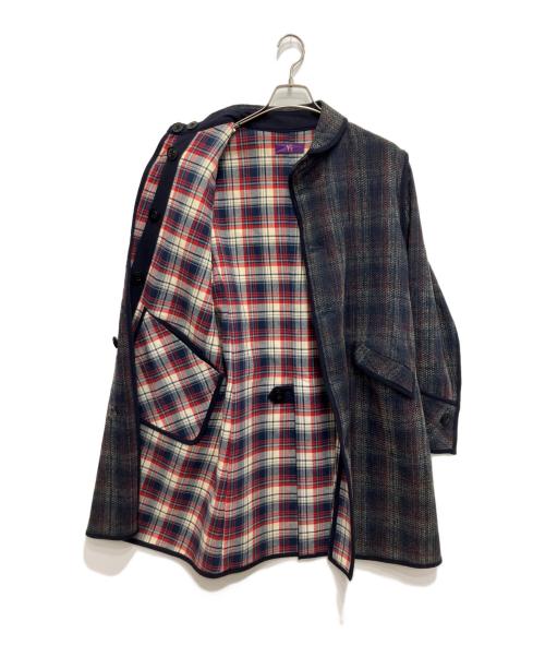 Y's PINK（ワイズ ピンク）Y's PINK (ワイズ ピンク) チェックフランネルコート ネイビー サイズ:2の古着・服飾アイテム