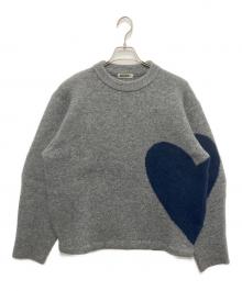 NKNIT（ンニット）の古着「ハートパターンニット」｜グレー