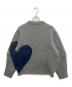 NKNIT (ンニット) ハートパターンニット グレー：20000円
