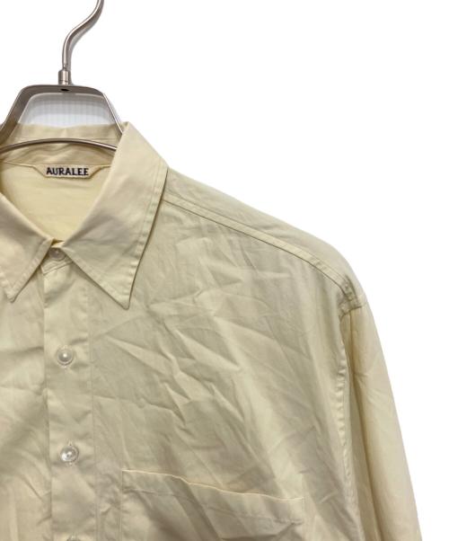 AURALEE（オーラリー）AURALEE (オーラリー) WASHED FINX TWILL BIG SHIRT ベージュ サイズ:3の古着・服飾アイテム