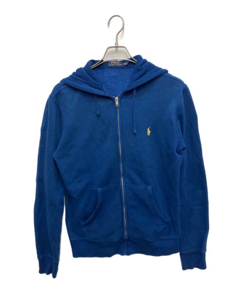 POLO RALPH LAUREN（ポロ・ラルフローレン）POLO RALPH LAUREN (ポロ・ラルフローレン) ポニー刺繍ジップパーカー ブルー サイズ:Sの古着・服飾アイテム