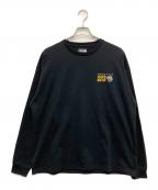 MOUNTAIN HARD WEAR×BEAMSマウンテンハードウェア×ビームス）の古着「別注ロングスリーブカットソー」｜ブラック