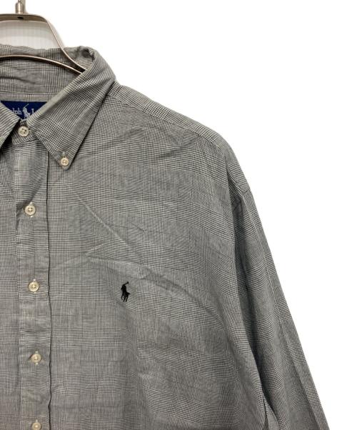 RALPH LAUREN（ラルフローレン）RALPH LAUREN (ラルフローレン) グレンチェックシャツ グレー サイズ:Lの古着・服飾アイテム