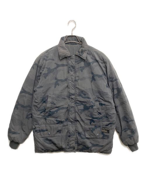 stussy（ステューシー）stussy (ステューシー) リバーシブル中綿ジャケット グレー サイズ:Sの古着・服飾アイテム