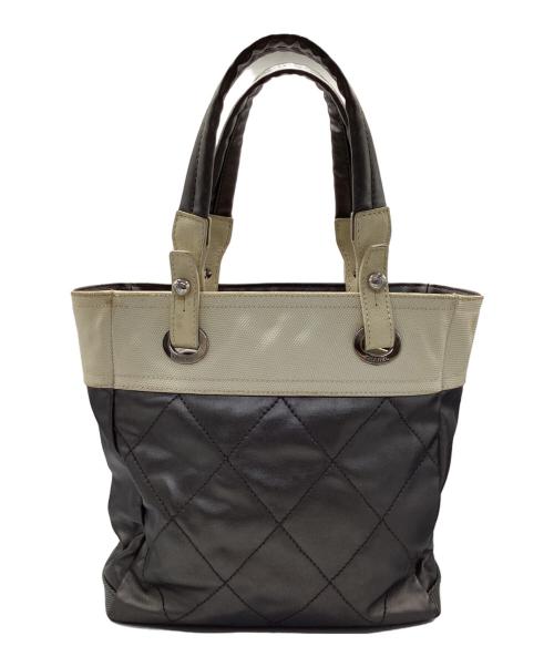 CHANEL（シャネル）CHANEL (シャネル) パリビアリッツPM トートバッグ シルバーの古着・服飾アイテム