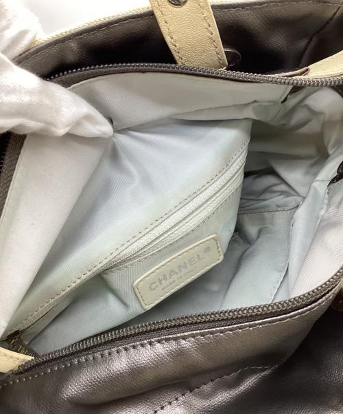 CHANEL（シャネル）CHANEL (シャネル) パリビアリッツPM トートバッグ シルバーの古着・服飾アイテム