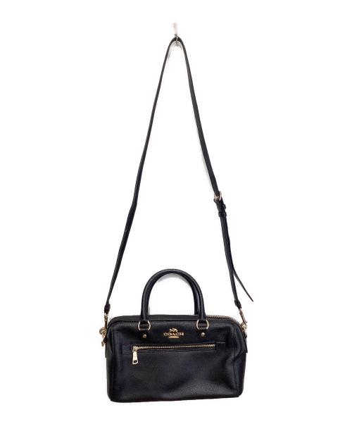 COACH（コーチ）COACH (コーチ) サッチェルショルダーバッグ ブラックの古着・服飾アイテム