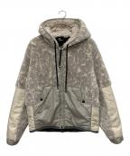 MONCLER GRENOBLEモンクレール グルノーブル）の古着「ボアフリースジャケット」｜グレー