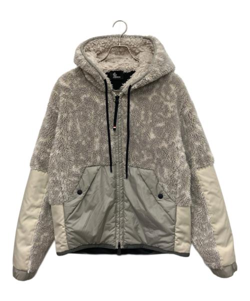 MONCLER GRENOBLE（モンクレール グルノーブル）MONCLER GRENOBLE (モンクレール グルノーブル) ボアフリースジャケット グレー サイズ:Lの古着・服飾アイテム