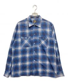 Needles（ニードルズ）の古着「One-Up Shirt - Printed Flannel」｜ブルー×ブラック